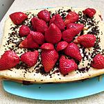 recette crémeux aux fraises au cake factory
