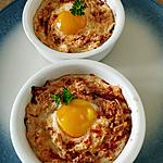 recette oeufs en neige salé au chorizo