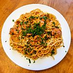 recette SPAGHETTINI AUX CREVETTES BANG-BANG