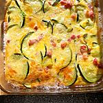 recette Gâteau ultra moelleux aux courgettes et lardons (prepa 20 mns )