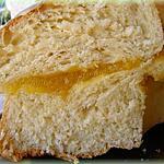 recette Brioche amandine au citron fourrée à la crème de calissons
