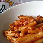recette Pâtes à la sauce tomate et à la pâte d'olive