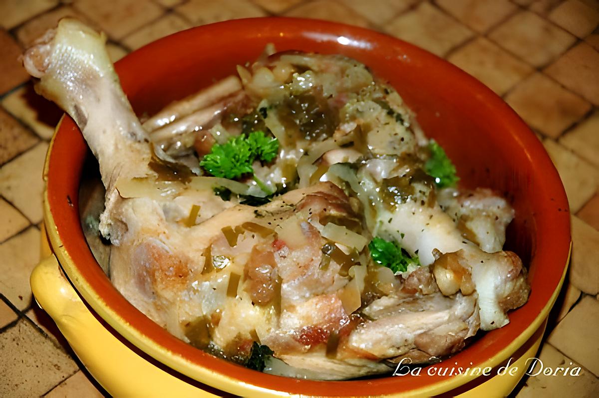 recette Cuisses et manchons de canard aux herbes