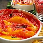 recette Cassolettes de mangues et pralines roses
