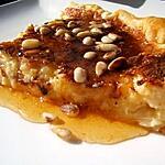recette Tarte au gruyère , miel et pignons de pin