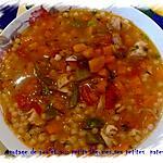 recette potage de poulet aux petits légumes,ses petites pates