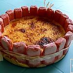 recette charlotte à la crème catalane et au limoncello