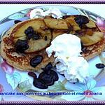 recette pancake aux pommes, au beurre salé et miel d'acacia