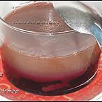 flan : recette Flan chocolat express sur gelée de mûres