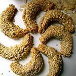 recette CORNES DE GAZELLE AUX SESAMES