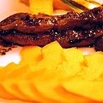 recette Aiguillettes de canard au melon et aux épices (anis étoilé et vanille)