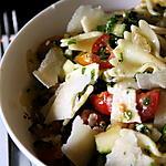 Fromage : recette MA SALADE DE PATE TOMATES ROQUETTES ET PARMEGIANNÔÔôôô !!!!