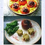 recette tomates farcies sur lit de couscous