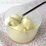 recette Glace au Chocolat Blanc (sans oeufs, sans sucres ajoutés)