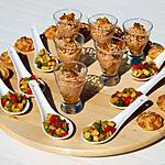 recette verrine duo thon et peche