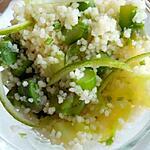 recette Semoule aux asperges vertes et citron vert