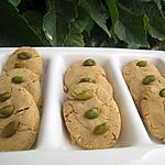 recette Petits gateaux à la farine de pois chiche-citron-fleur d'oranger