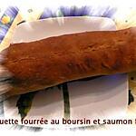 recette baguette fourrée au boursin et saumon fumé