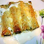 Cannelloni au saumon et aux épinards