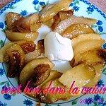 sucre vanillé : recette Poêlée de pommes poires