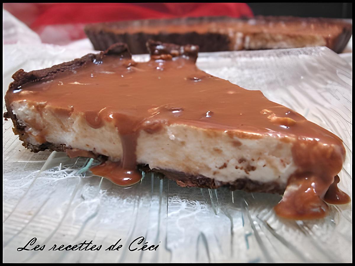 recette Tarte à la mousse coco et miroir au toblerone