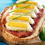recette Tartine de jambon fumé et cheddar