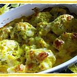recette Gratin de chou fleurs au safran et au comte