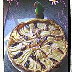 recette tarte aux pommes et quetsches