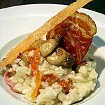 recette Risotto aux cèpes, tomates confites et pancetta...