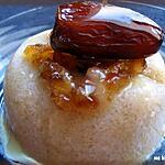 recette PETIT FLAN DE TAPIOCA AUX DATTES