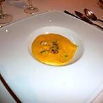 recette Espuma de potiron à l’huile de truffe et champignons des bois