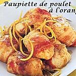 recette Petites paupiettes de poulet à l'orange