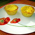 recette petits gâteaux  de semoule aux pêches