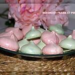 recette MERINGUES INRATABLES FRAISE ET PISTACHE