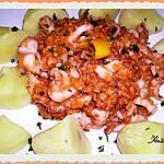 recette calamars en sauce dite " américaine" mais à l'espagnole