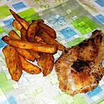 recette Cote de Veau Panée avec ses Frites au Four fait Maison