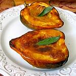 recette Acorn squash rôtie au miel et à la moutarde