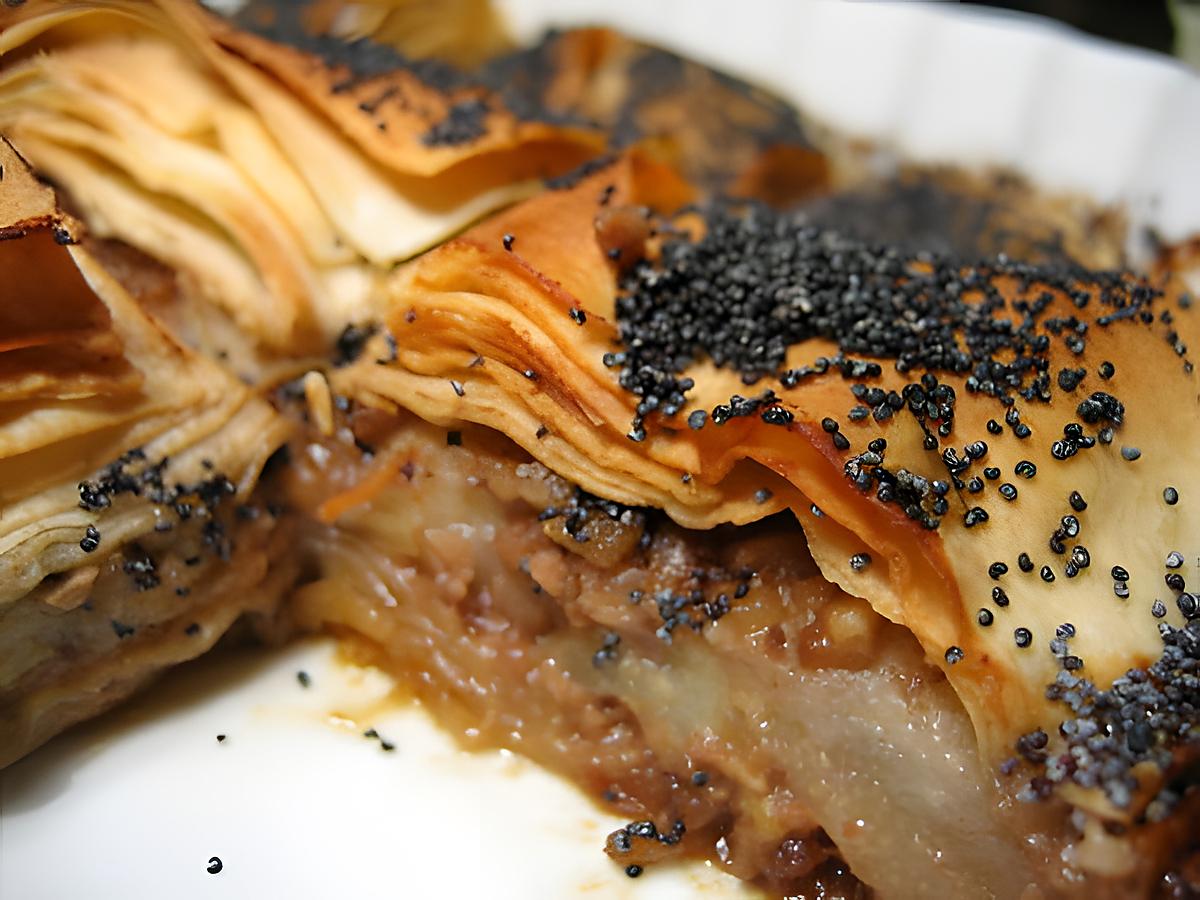 recette Baklava à la poire & aux noix selon 
