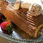recette Buche creme chocolat et ses champignons de meringue