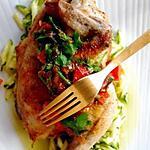 recette Coquelet au râpé de courgettes