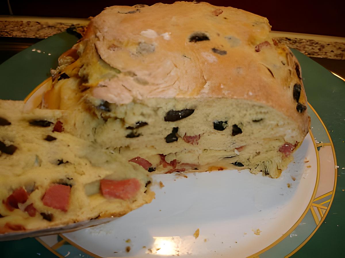 recette Pain jambon cru olive noir(Pao de presunto)