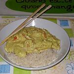 recette Sauté de Crevette sauce Curry Coco et son Riz