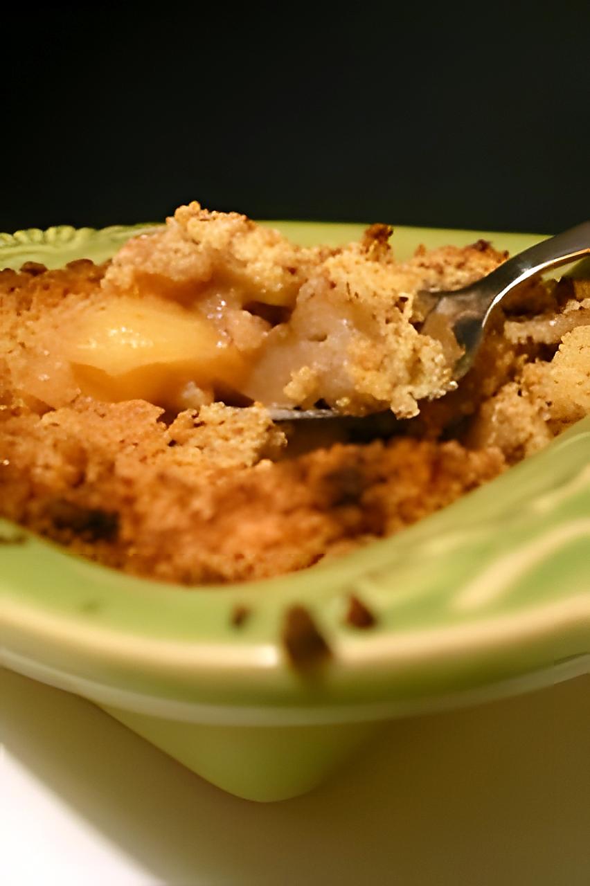 recette Crumble de pommes, chocolat, amandes et fève tonka