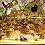 recette PIZZA SUCREE AUX FRUITS D'AUTOMNE