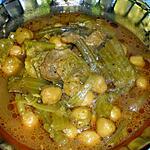 recette TAJINE DE CELERI A LA VIANDE (SAUCE ROUGE)