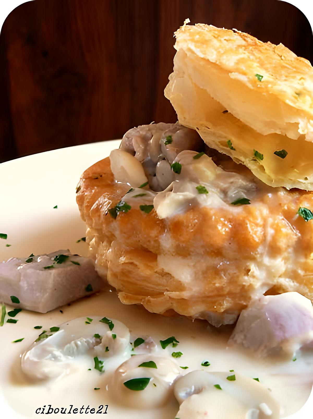recette BOUCHEES A LA REINE ou VOL AU VENT ou SUPPA PASCHTTETLA