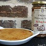 Crème brulée : recette ** Crème brûlée à la crème de nougat Noir **