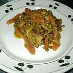 recette PILON POULET AU PTIT POIS CAROTTE