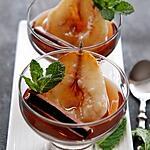 recette Poires à la liqueur de mûres