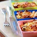 Gratins tomatés aux pétales de chorizo, penne et chou romanesco